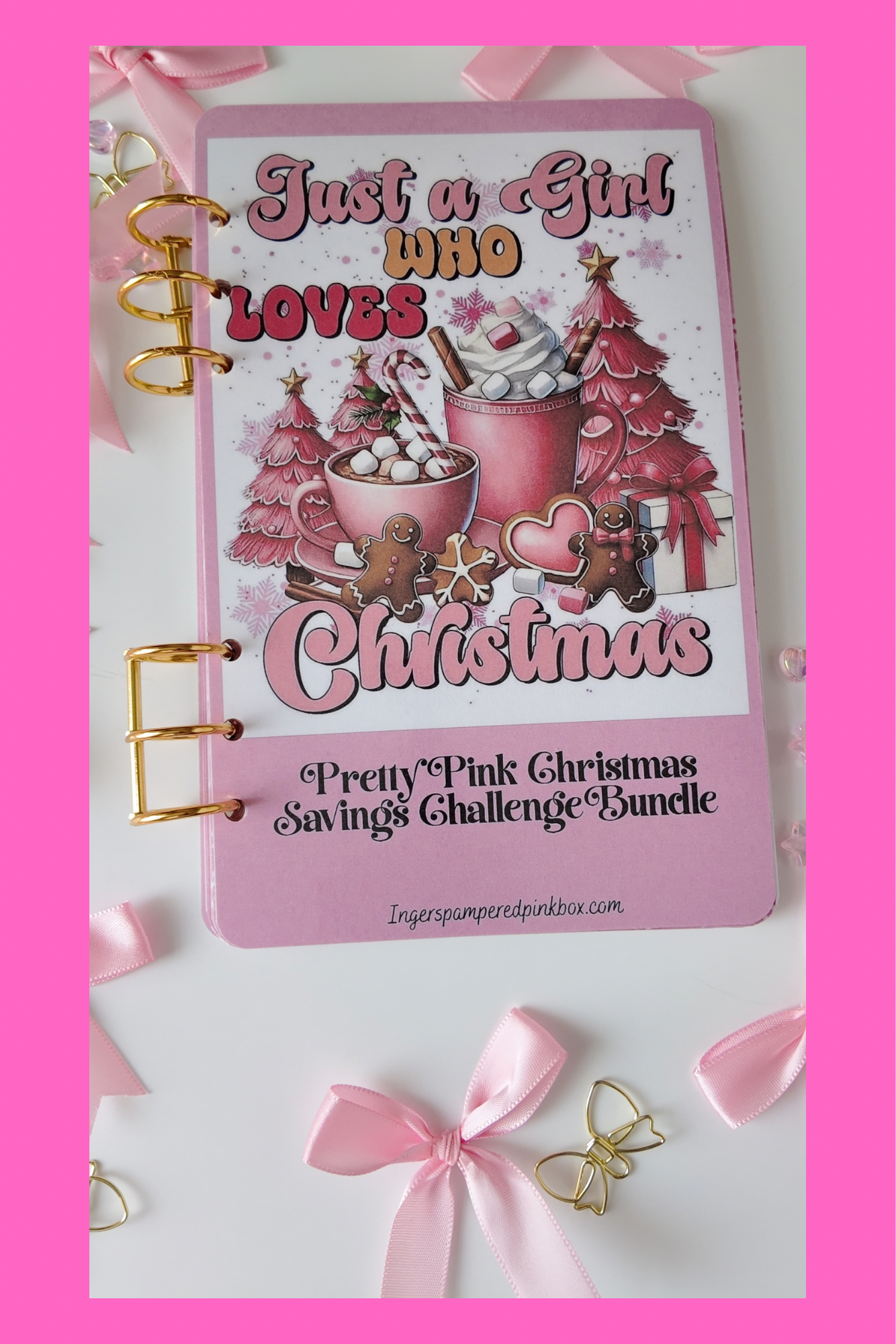 PRETTY PINK CHRISTMAS SAVINGS CHALLENGE BUNDLE