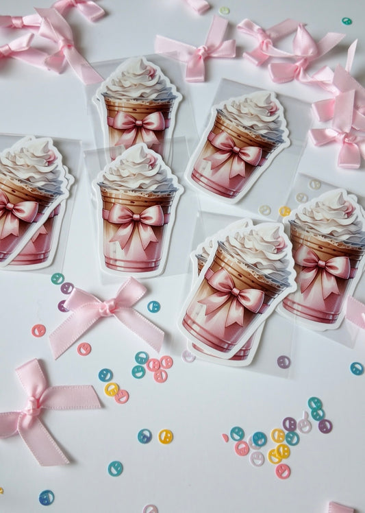 COFFEE &  WHIP  CREAM STICKERS (2 in a pack)