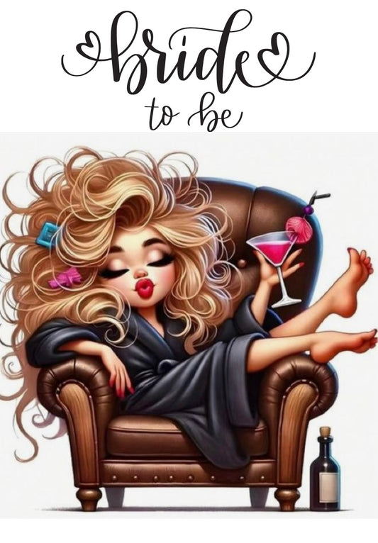 BRIDE  TO  BE  GREETING  CARDS  FUNNY (6pack)5x7 INCLUDES ENVELOPES. Cards blank inside.