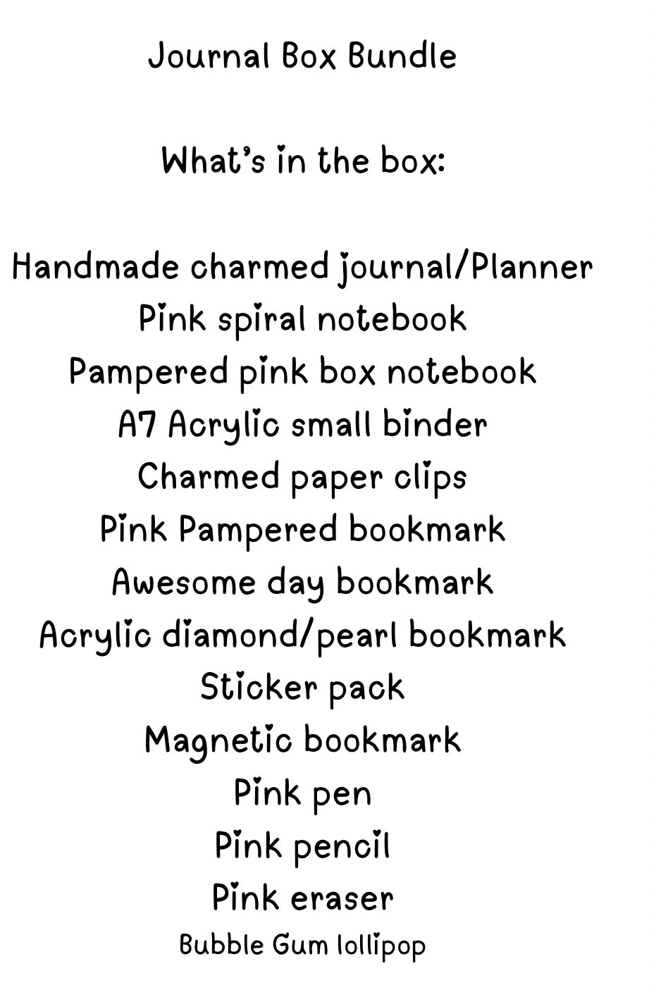 PAMPERED JOURNAL BOX BUNDLE (everything needed for planing and  journaling) THIS BOX HAS MADE TO ORDER PRODUCTS SO THIS BOX WILL REQUIRE 10 DAY SHIPPING TURN AROUND TIME