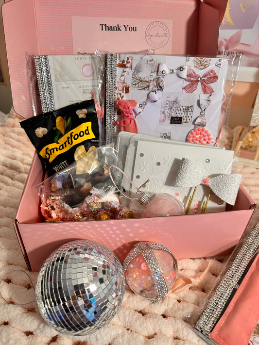 Pink Sparkle  Christmas Box