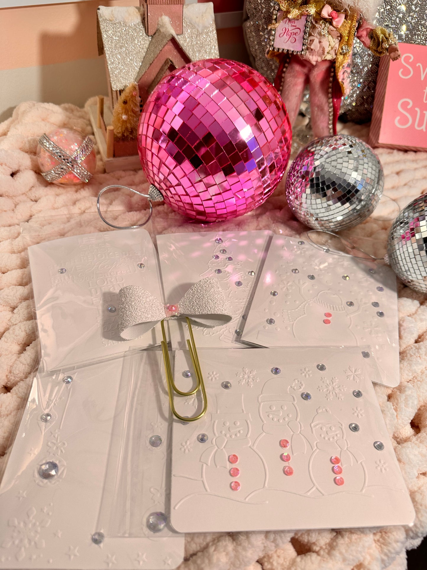 Pink Sparkle  Christmas Box