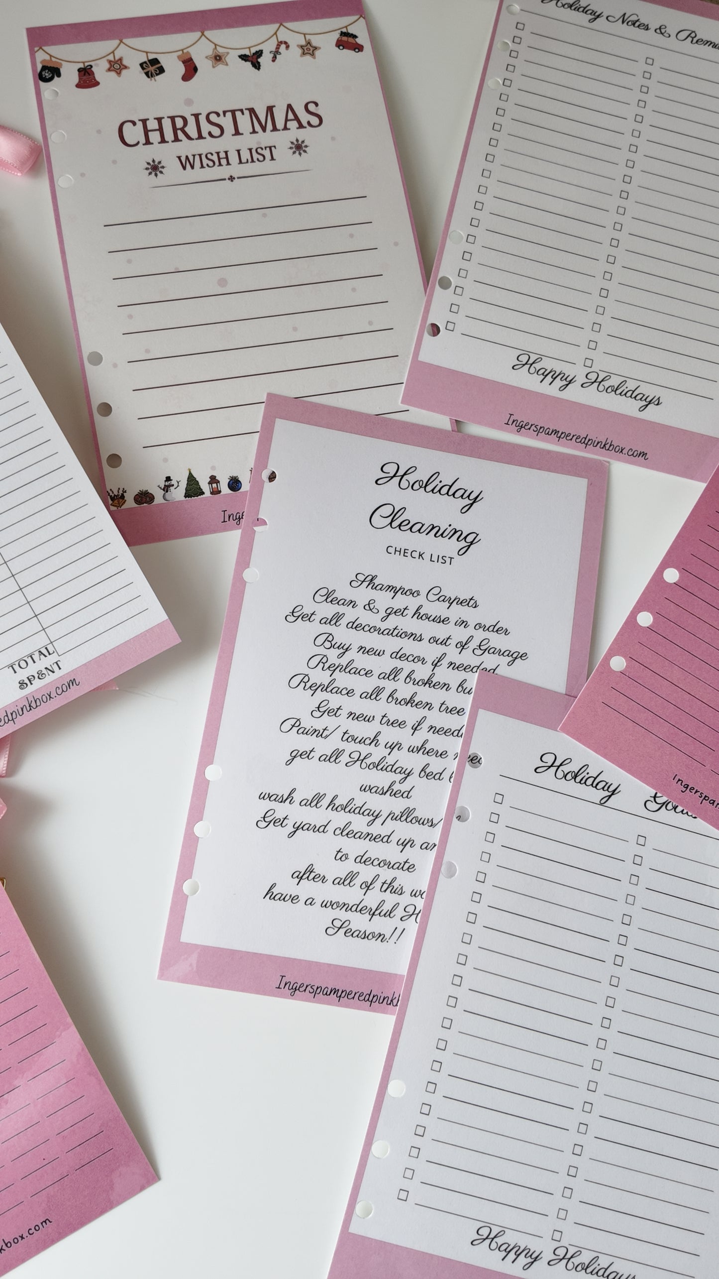 HOLIDAY ORGANIZATION BOOK