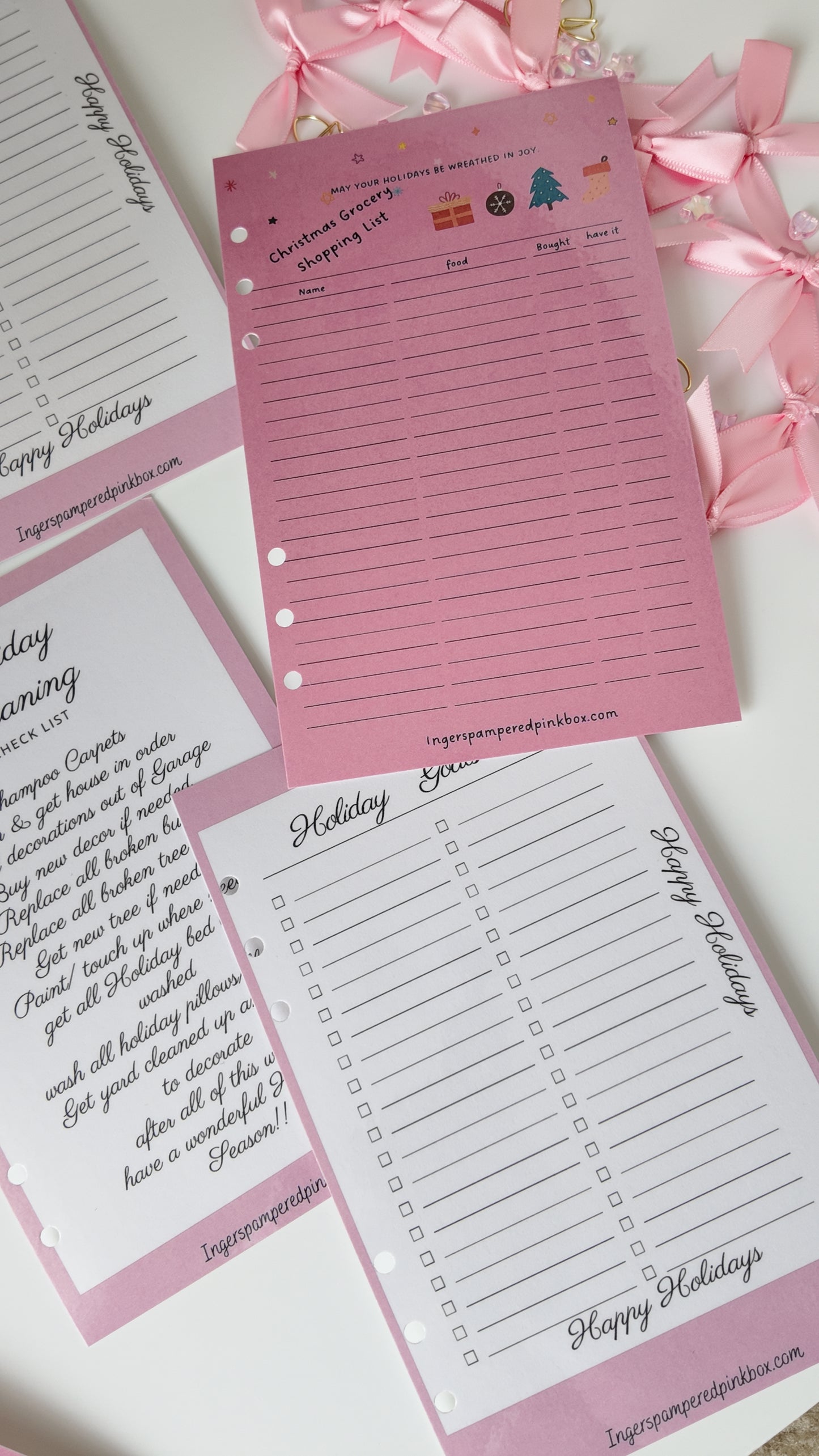 HOLIDAY ORGANIZATION BOOK