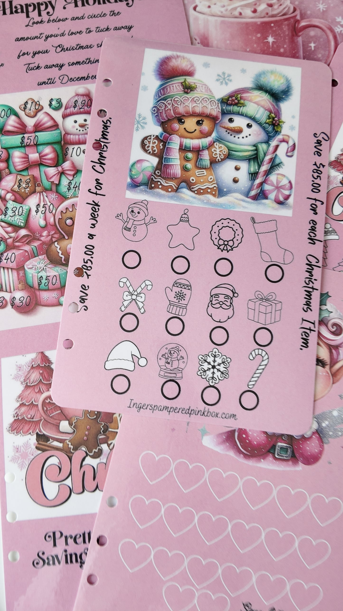 PRETTY PINK CHRISTMAS SAVINGS CHALLENGE BUNDLE